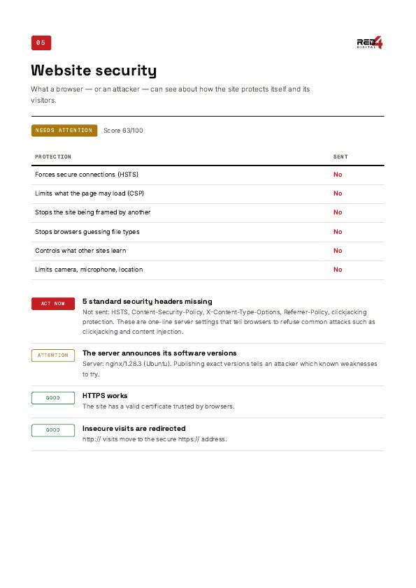 Page 7 of the sample report