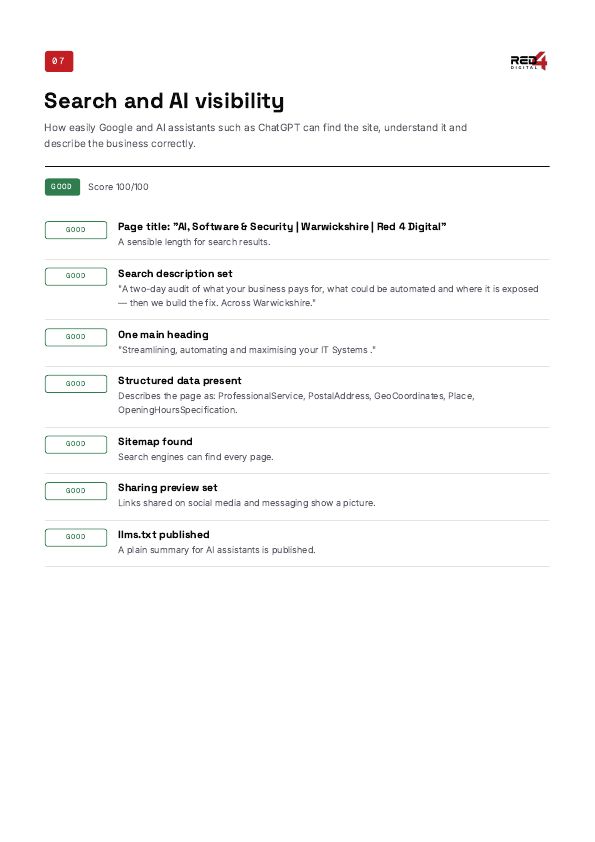 Page 9 of the sample report